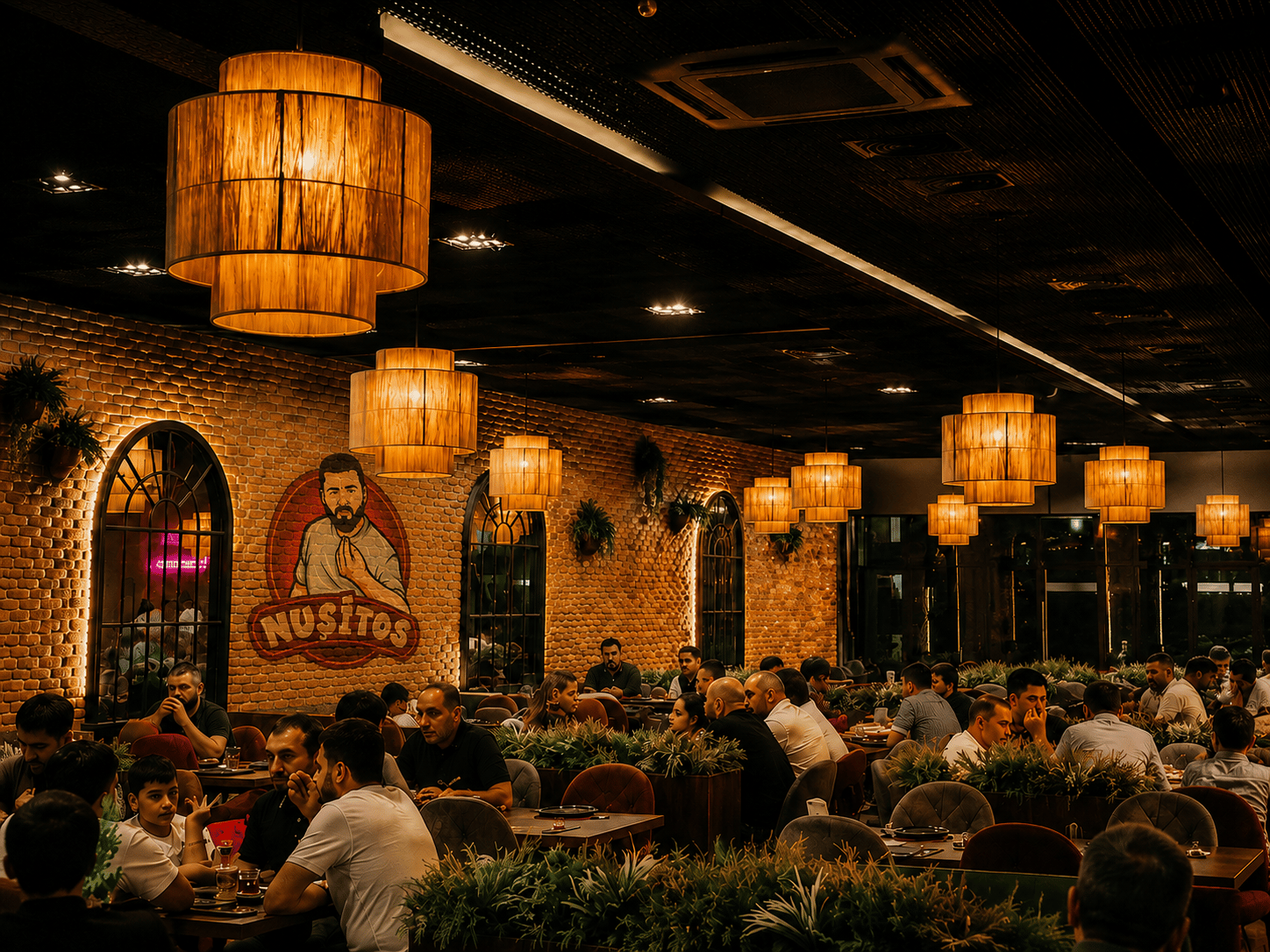Nuşitos restoranında üç nəsil bir süfrədə